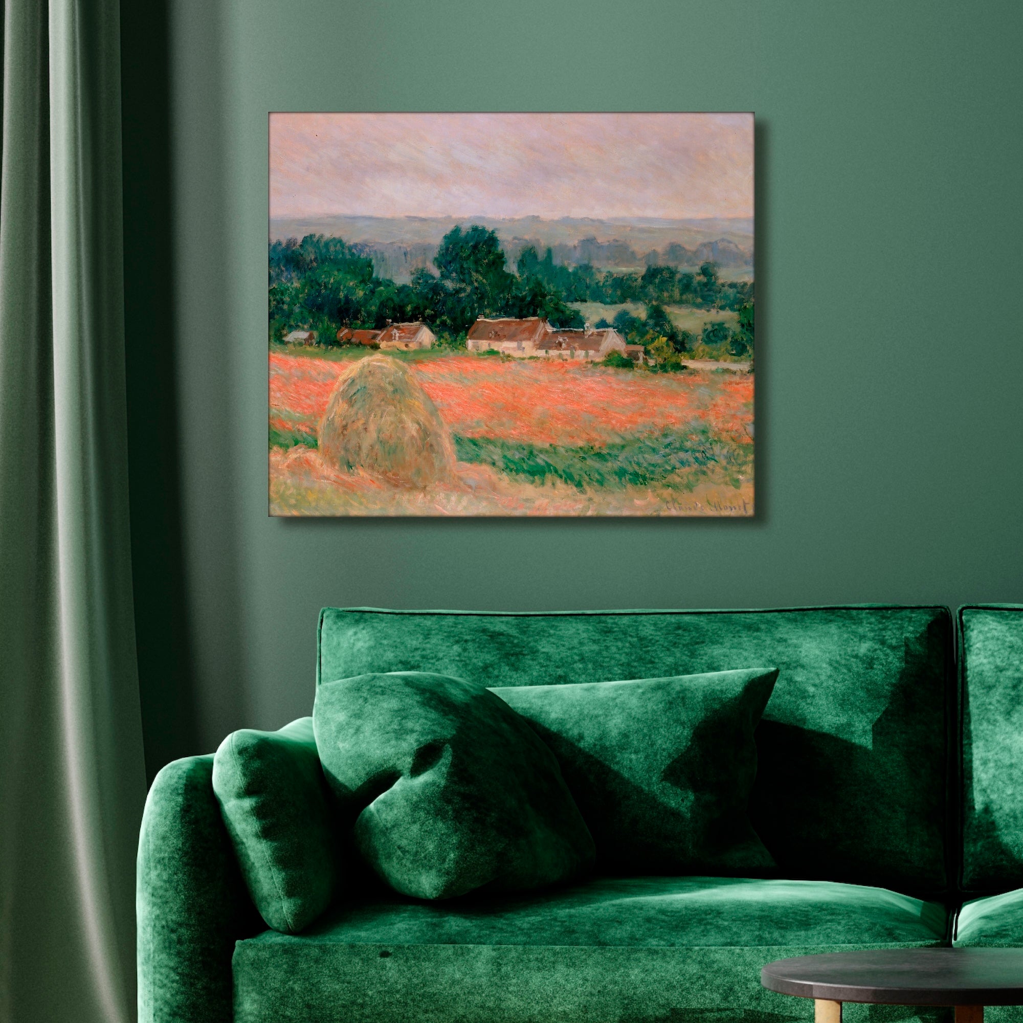 Masters Collection - Claude Monet - Haystack at Giverny (1886) - Gallery-Wrapped Canvas Wall Art