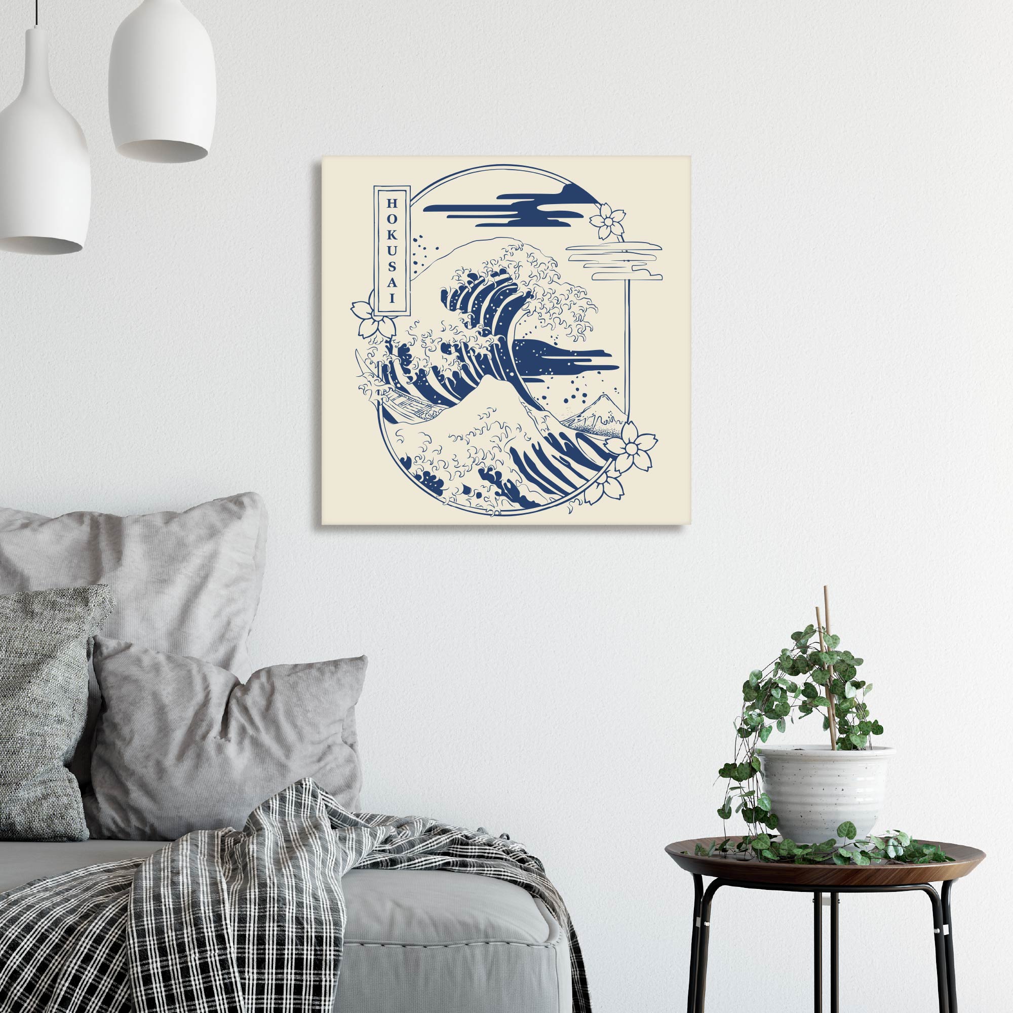 Masters Collection - Hokusai - The Great Wave Icon - Gallery-Wrapped Canvas Wall Art