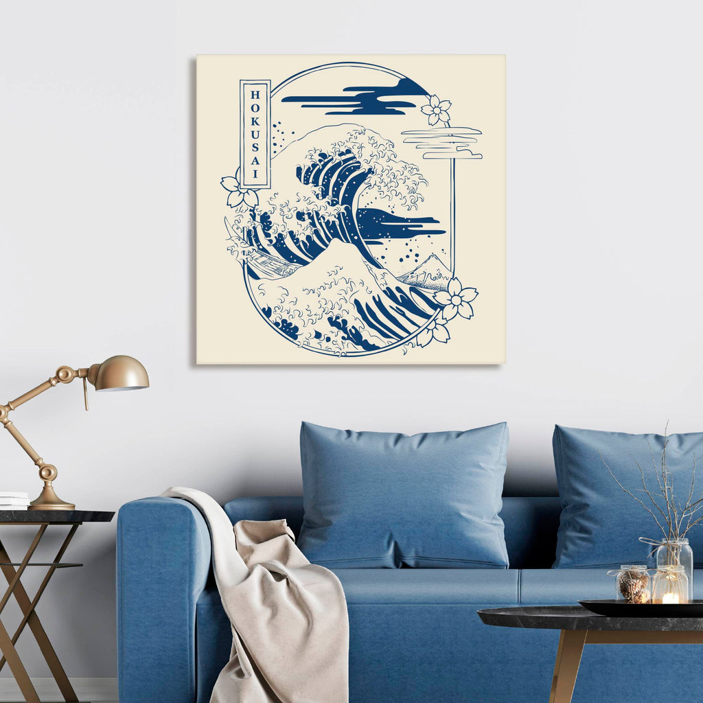 Masters Collection - Hokusai - The Great Wave Icon - Gallery-Wrapped Canvas Wall Art