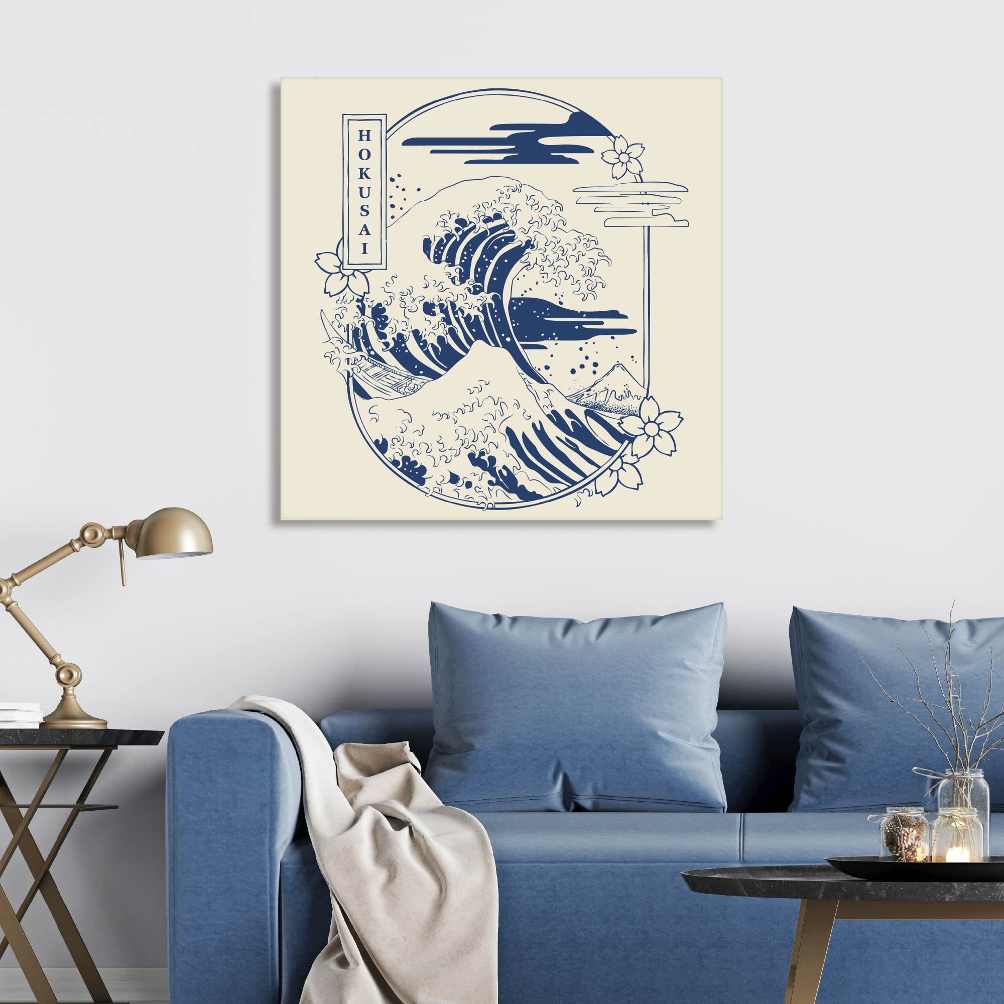 Masters Collection - Hokusai - The Great Wave Icon - Gallery-Wrapped Canvas Wall Art