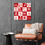 Masters Collection - Hokusai - Checkers - Gallery-Wrapped Canvas Wall Art