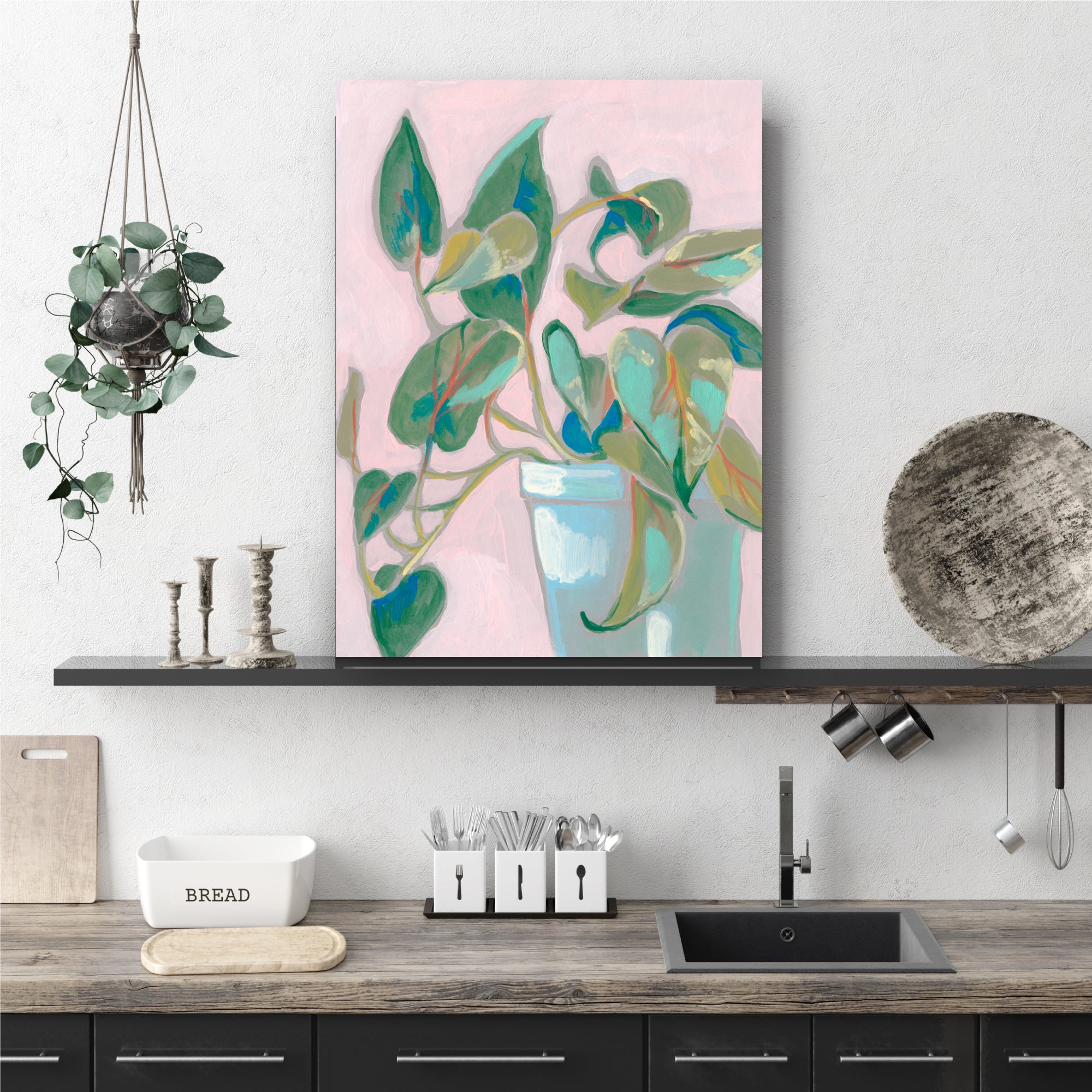Quirky Plant I - Gallery-Wrapped Canvas Wall Art