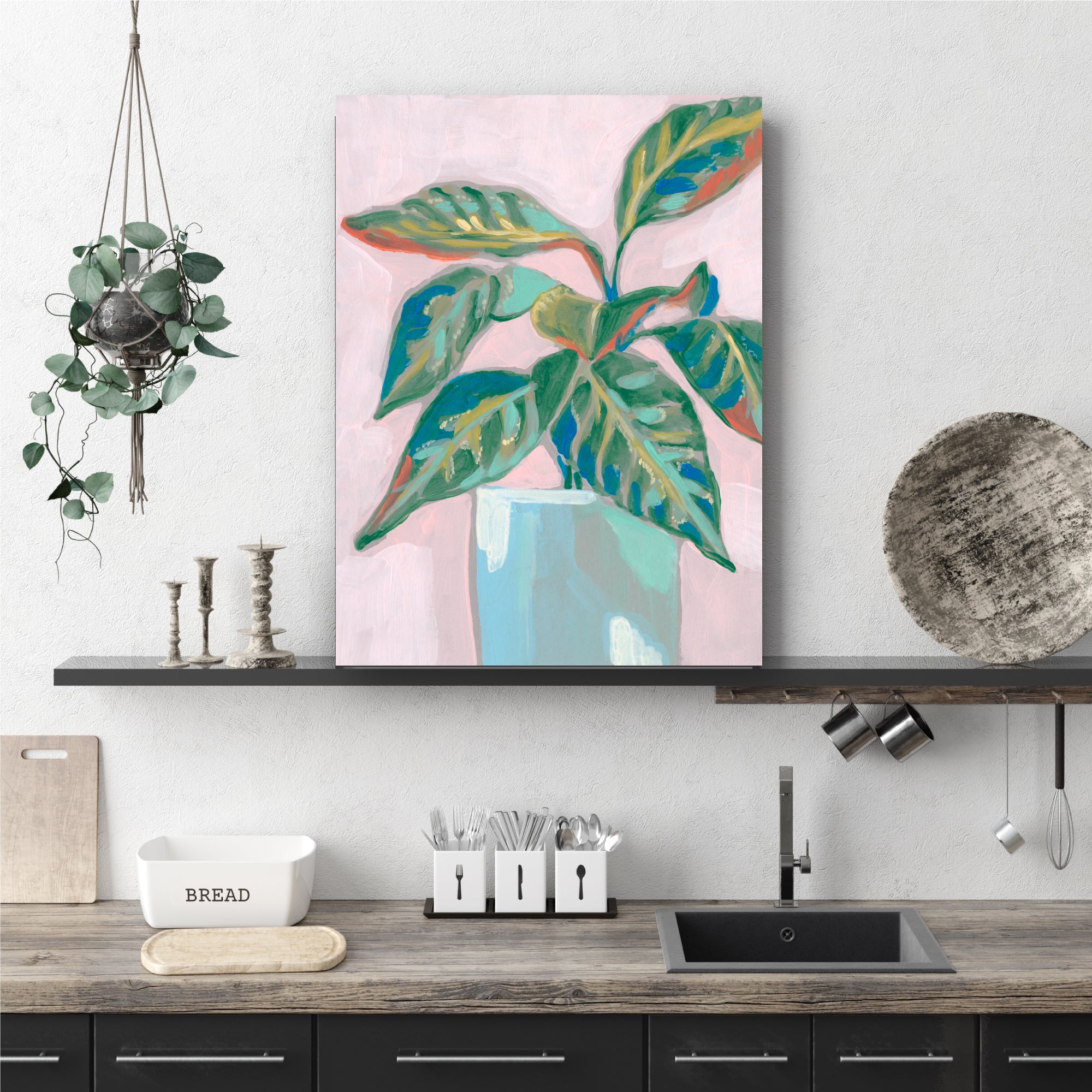Quirky Plant II - Gallery-Wrapped Canvas Wall Art