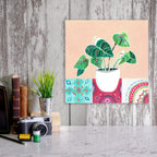 Growing Happy I - Gallery-Wrapped Canvas Wall Art