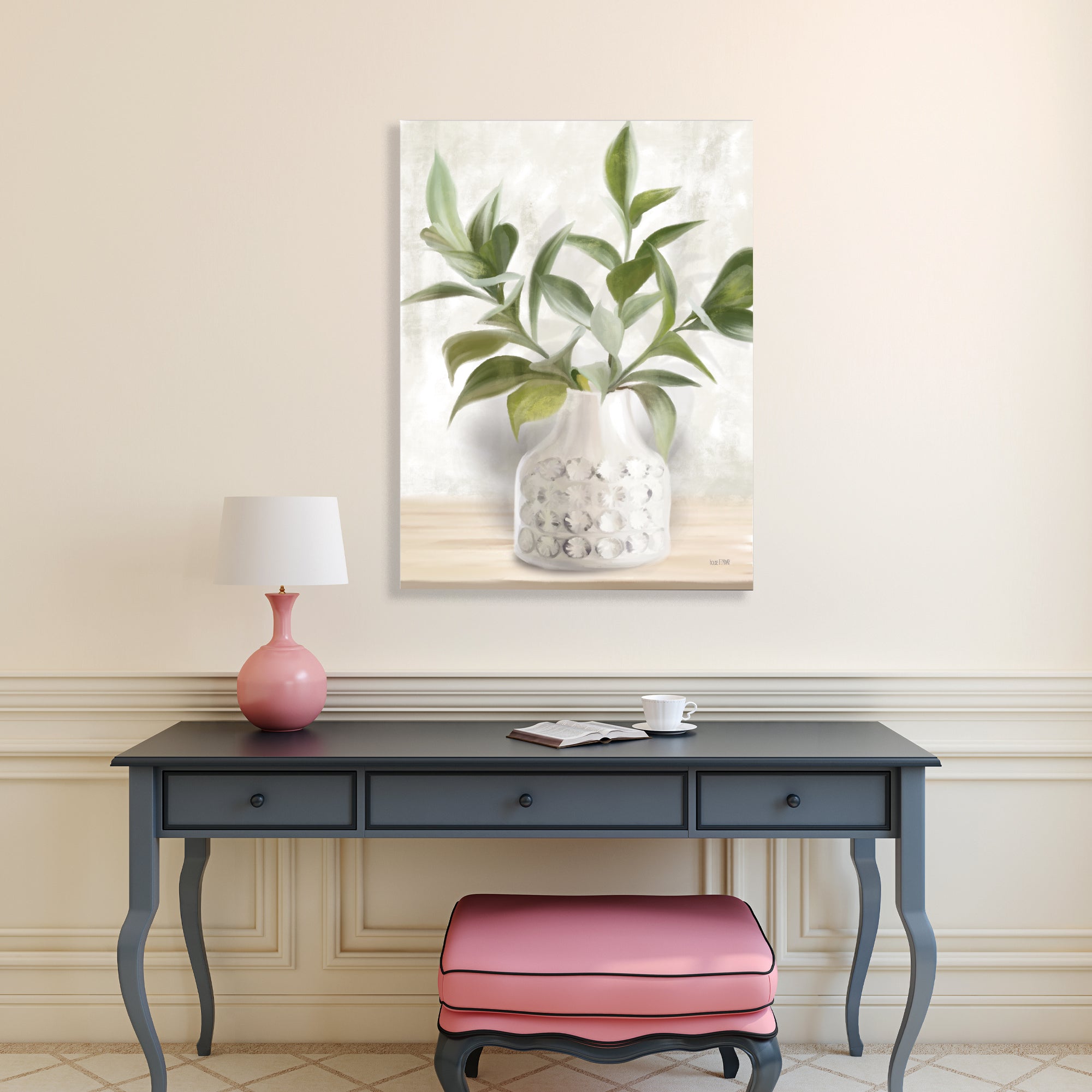Ivory Ficus Stems - Gallery-Wrapped Canvas Wall Art
