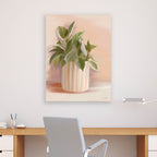Striped Bohemian Plant I - Gallery-Wrapped Canvas Wall Art