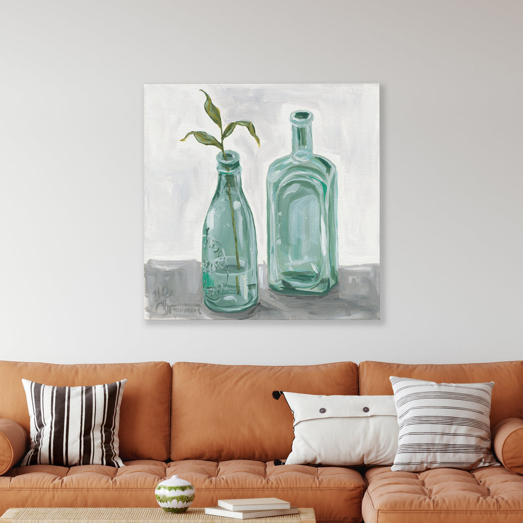 Glass Bottles - Gallery-Wrapped Canvas Wall Art