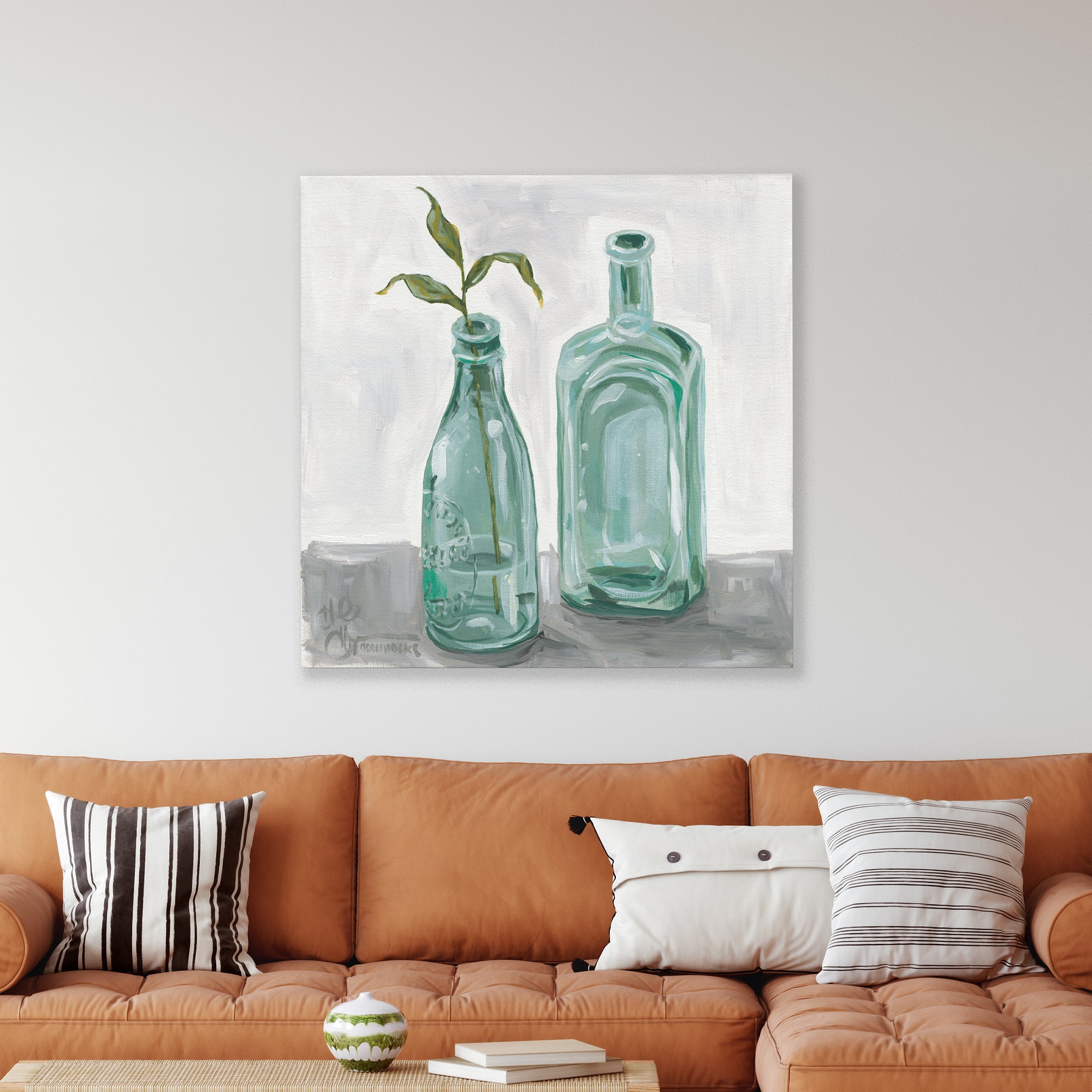 Glass Bottles - Gallery-Wrapped Canvas Wall Art