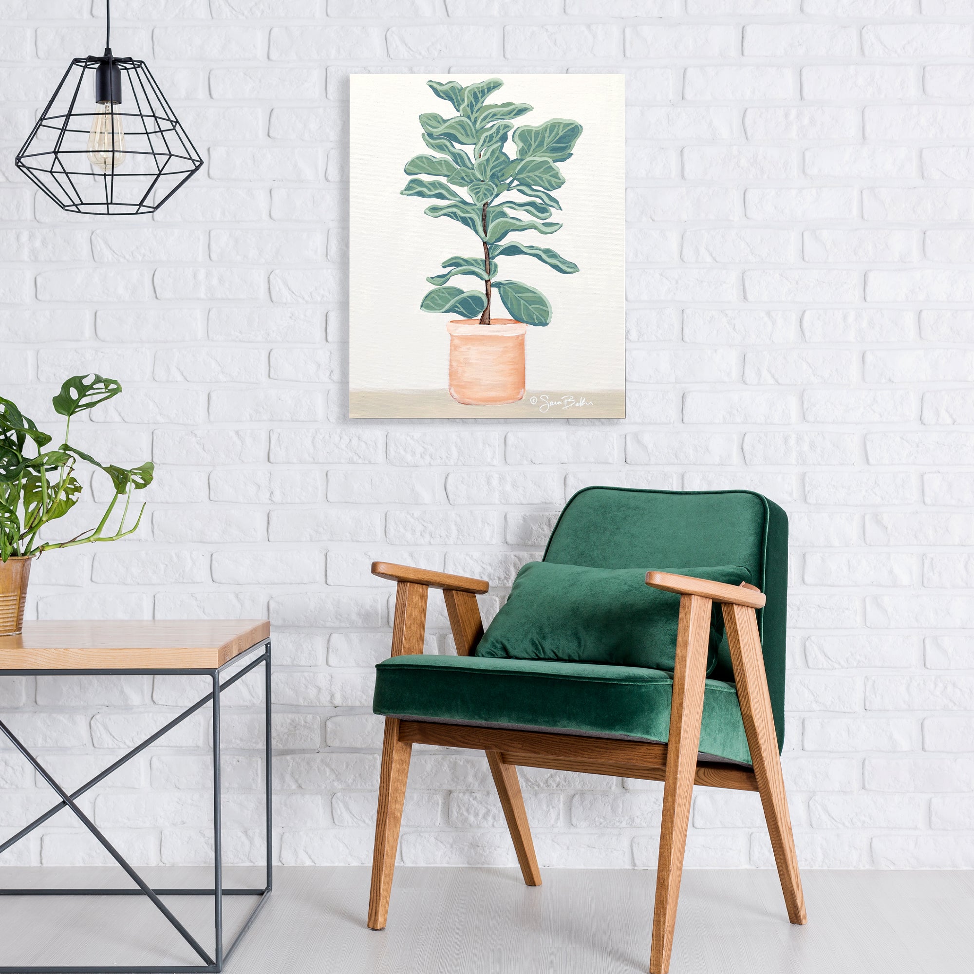 Fiddle Leaf Fig - Gallery-Wrapped Canvas Wall Art