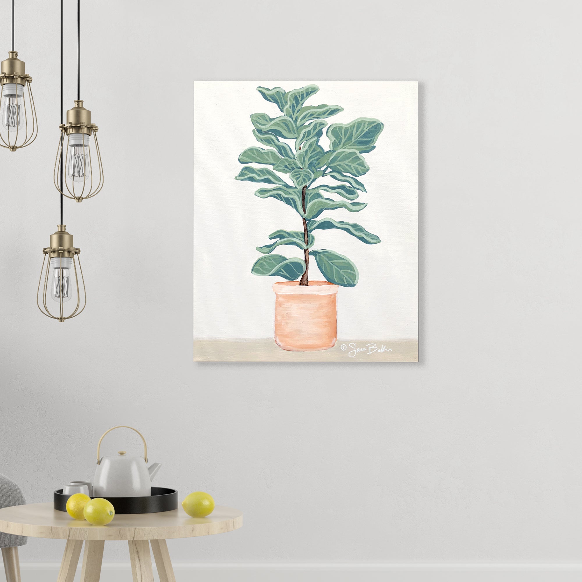 Fiddle Leaf Fig - Gallery-Wrapped Canvas Wall Art