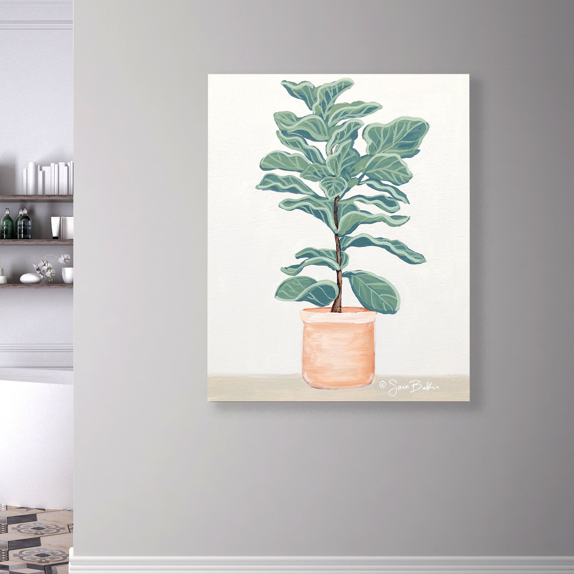 Fiddle Leaf Fig - Gallery-Wrapped Canvas Wall Art