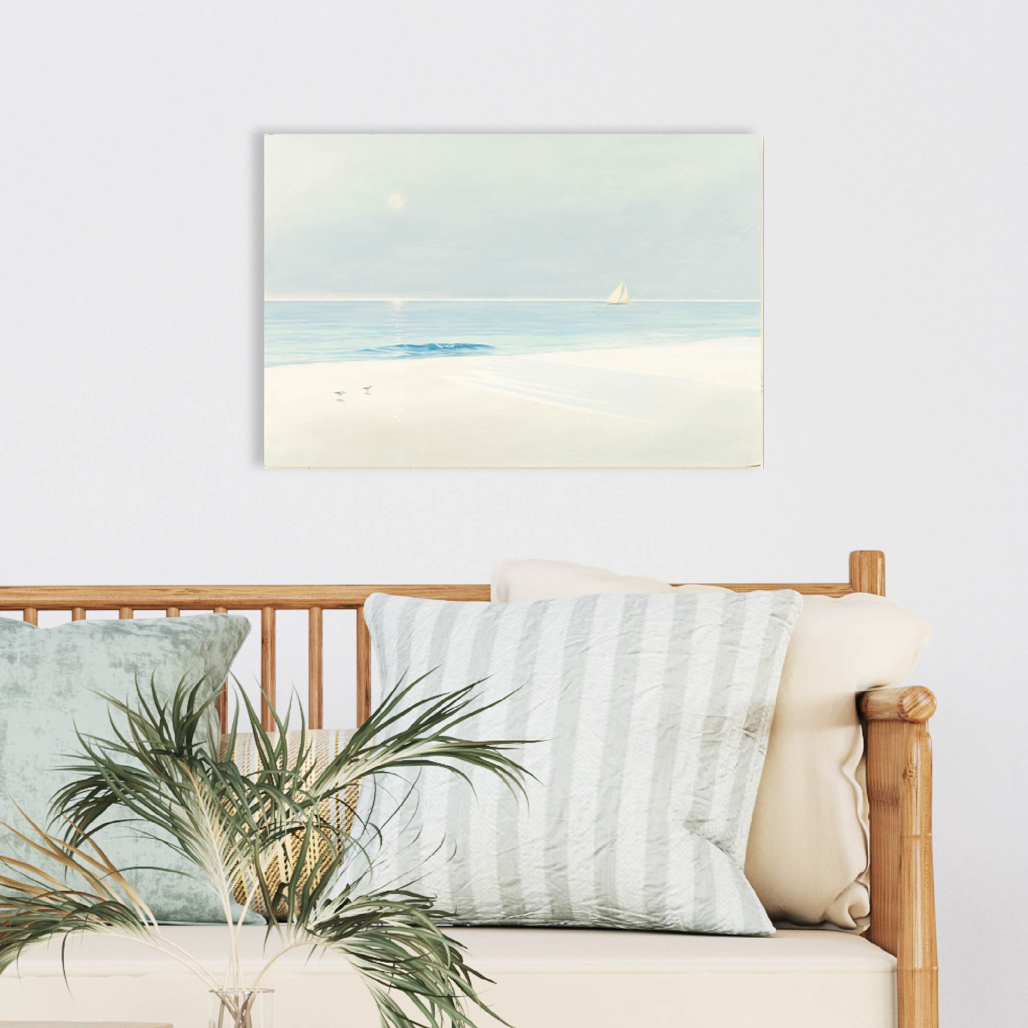 Serene Beach - Gallery-Wrapped Canvas Wall Art