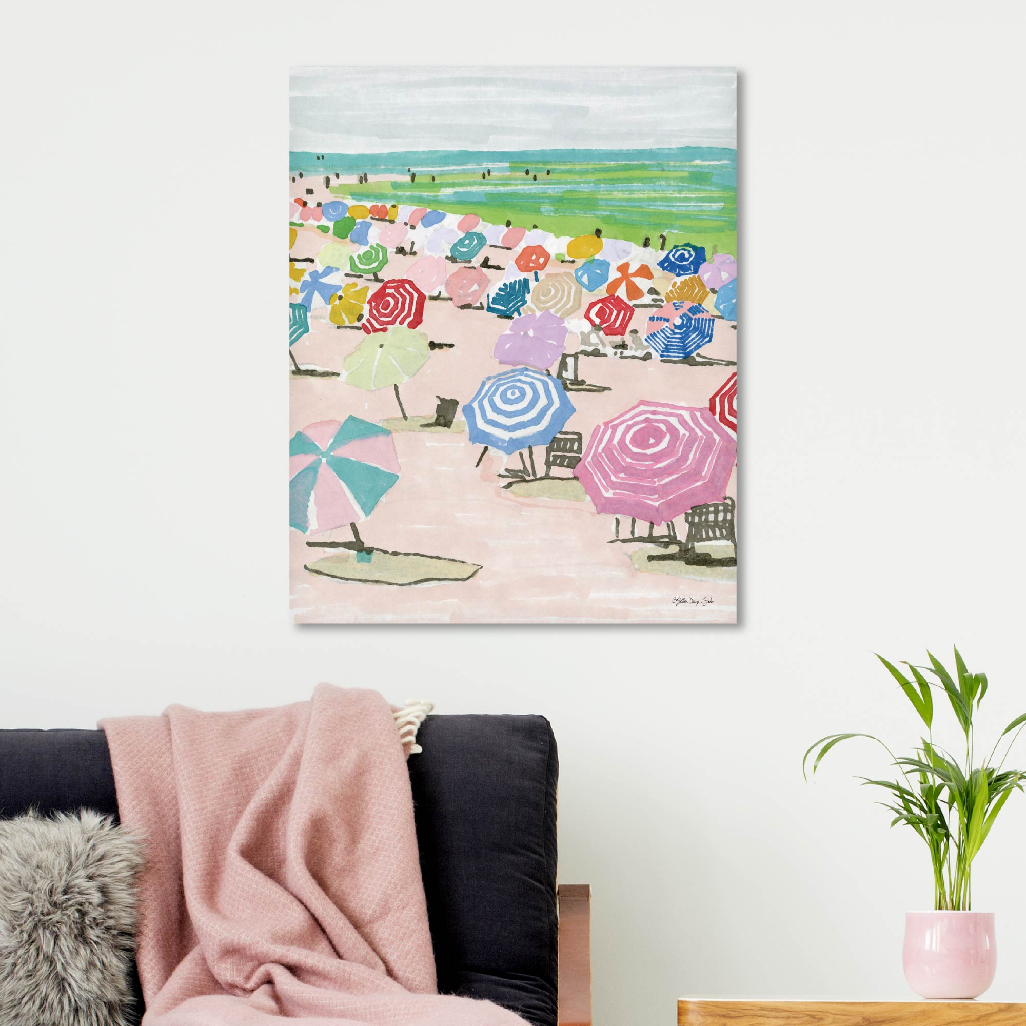 Beach Days I - Gallery-Wrapped Canvas Wall Art