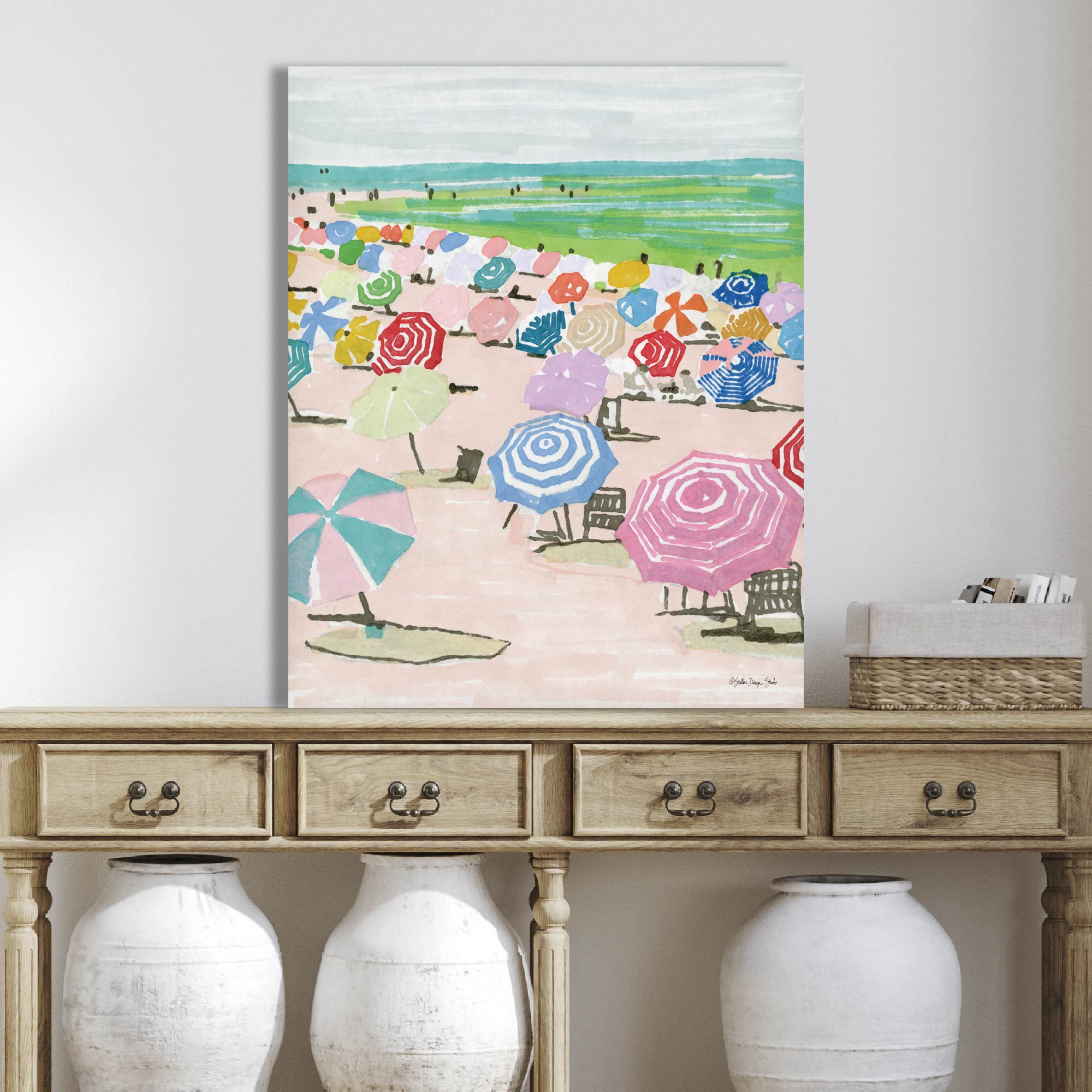 Beach Days I - Gallery-Wrapped Canvas Wall Art