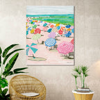 Beach Days I - Gallery-Wrapped Canvas Wall Art