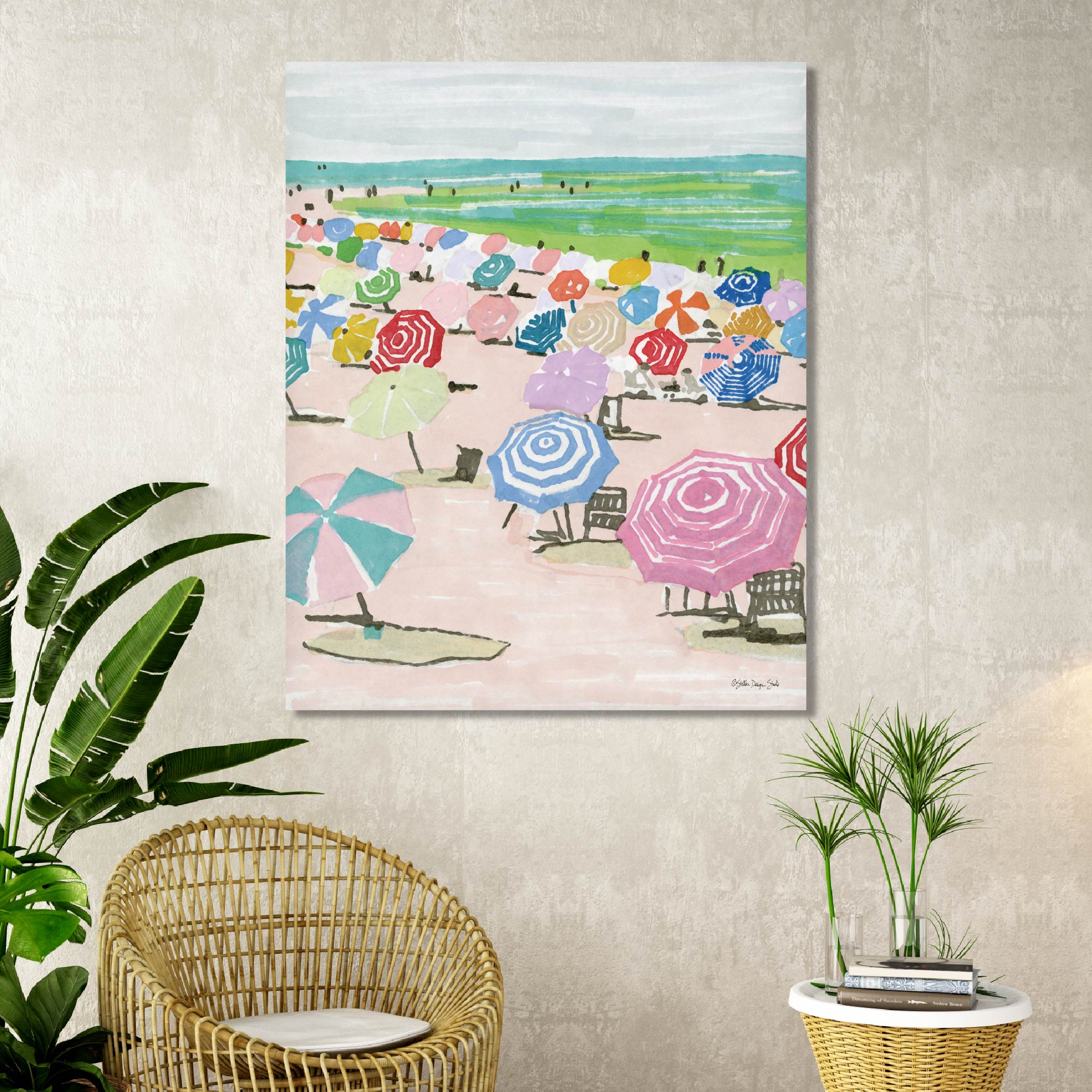 Beach Days I - Gallery-Wrapped Canvas Wall Art