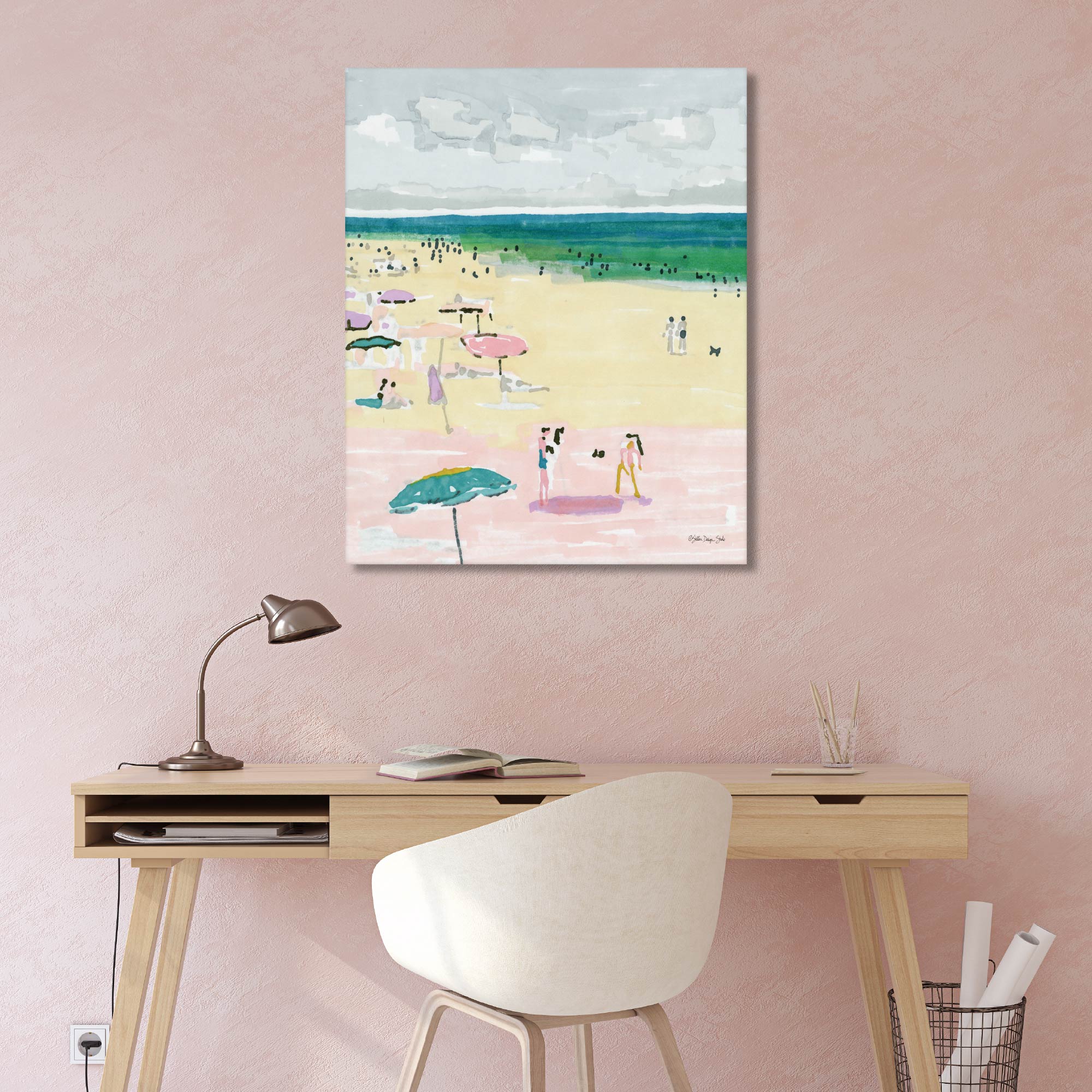 Beach Days II - Gallery-Wrapped Canvas Wall Art