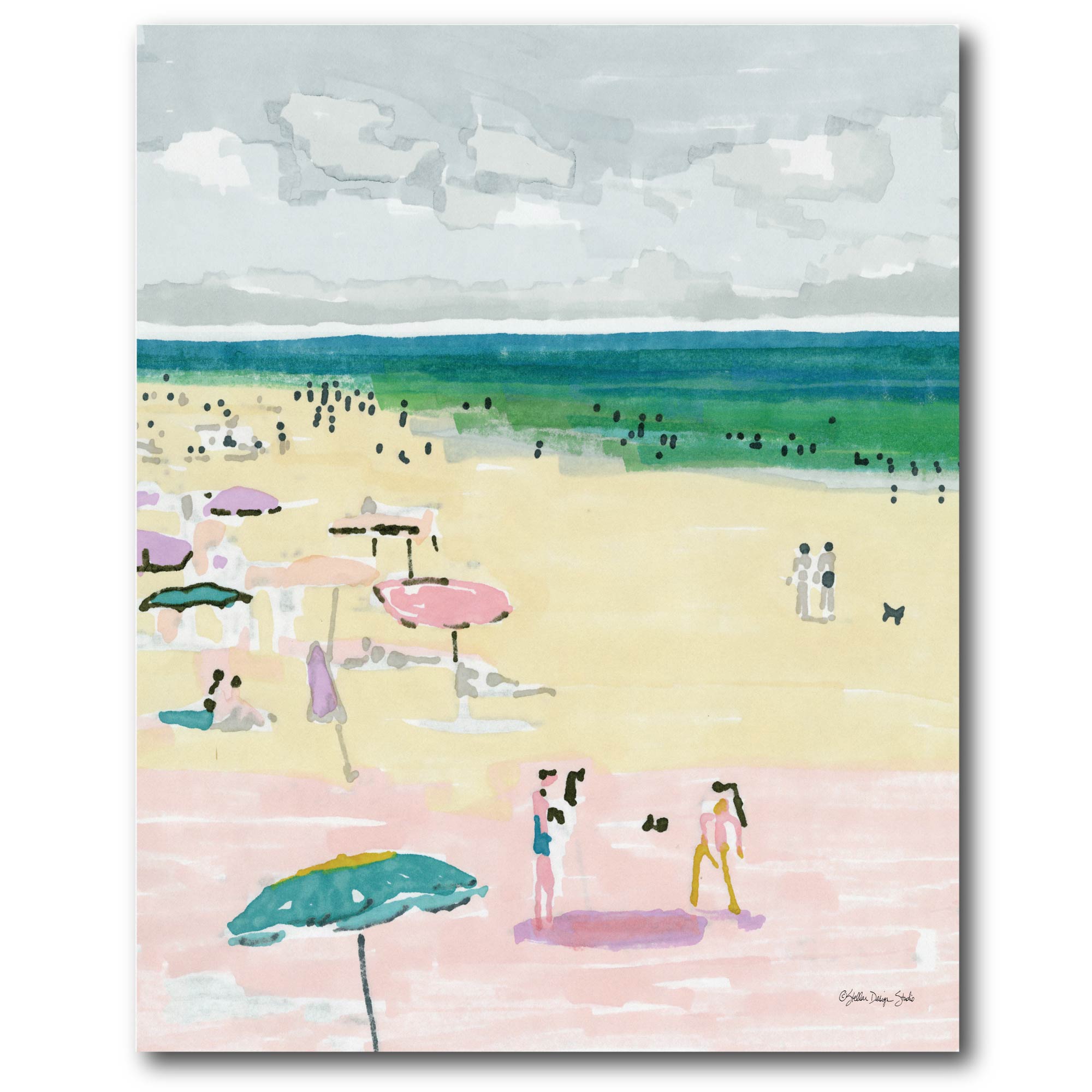 Beach Days II - Gallery-Wrapped Canvas Wall Art