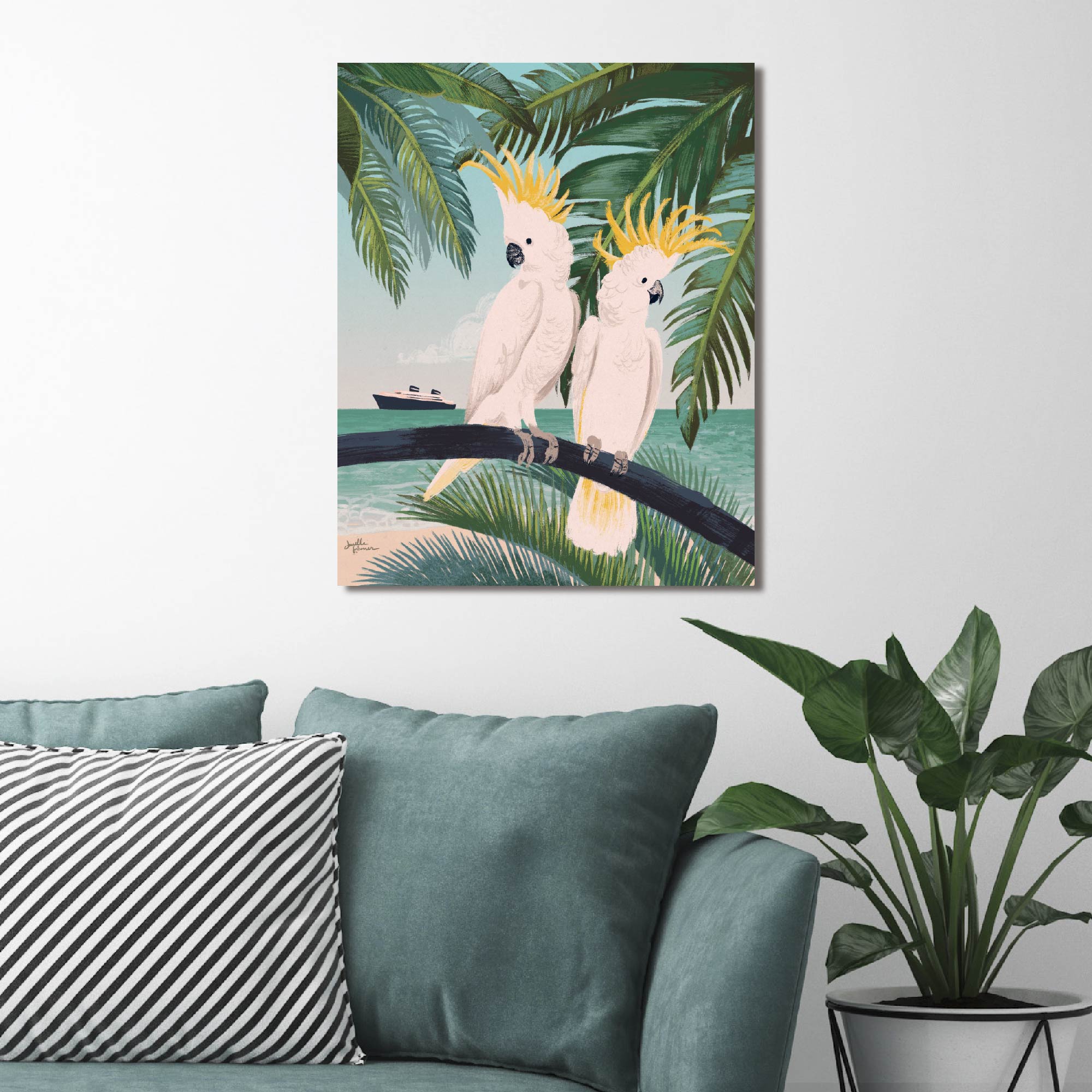 Welcome to Paradise IX - Gallery-Wrapped Canvas Wall Art