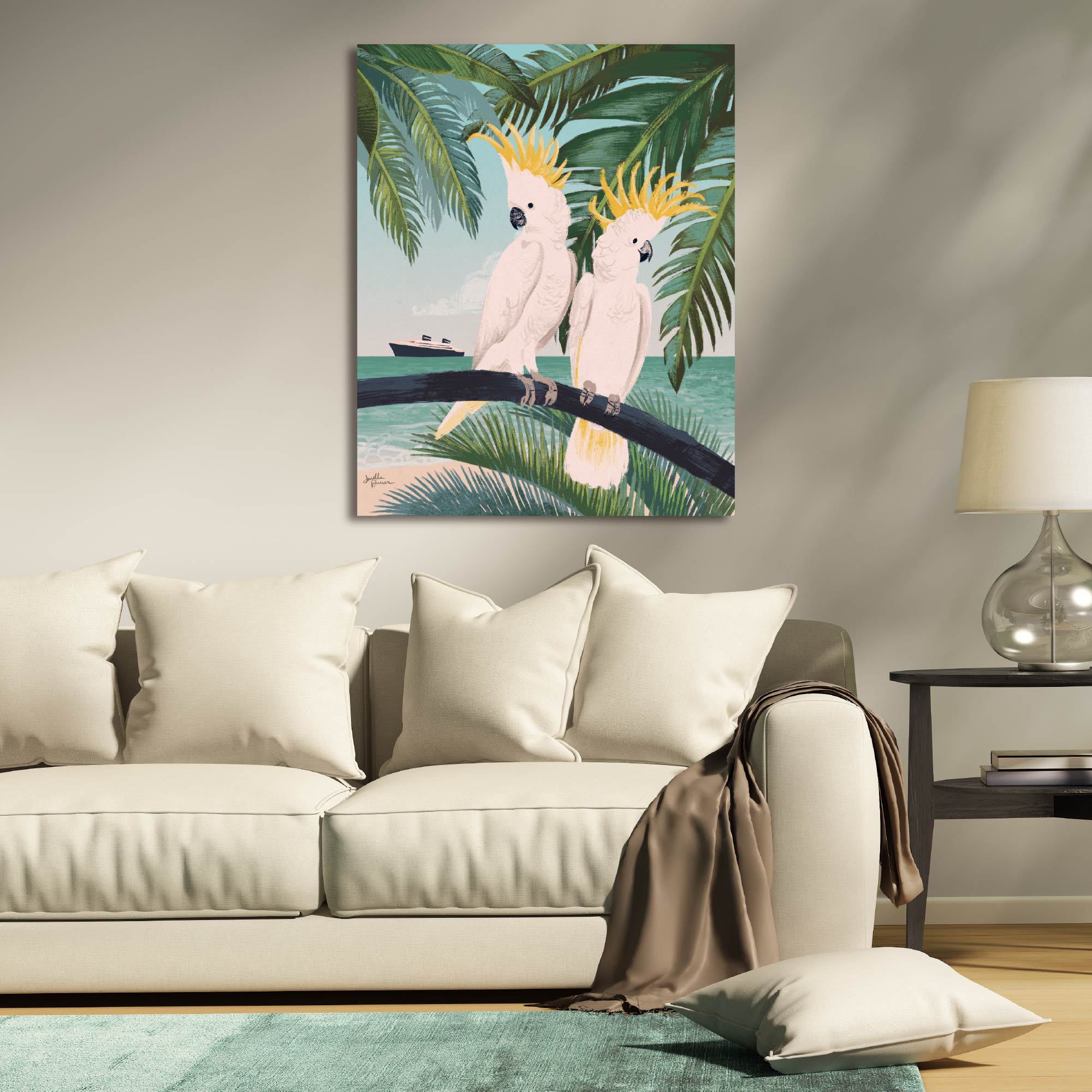 Welcome to Paradise IX - Gallery-Wrapped Canvas Wall Art