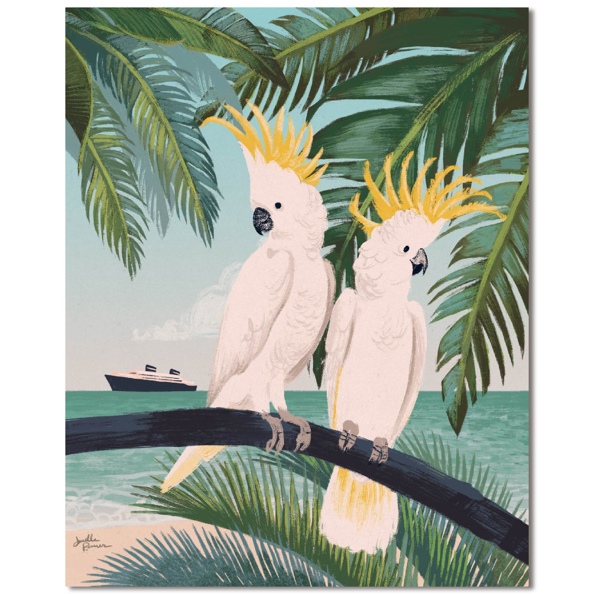 Welcome to Paradise IX - Gallery-Wrapped Canvas Wall Art