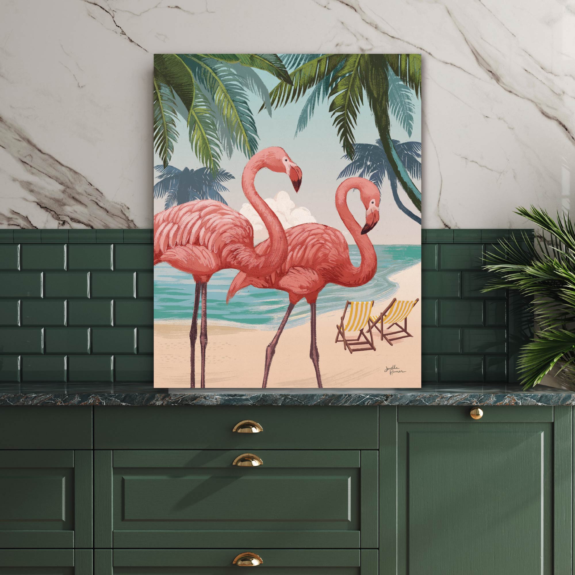 Welcome to Paradise VIII - Gallery-Wrapped Canvas Wall Art