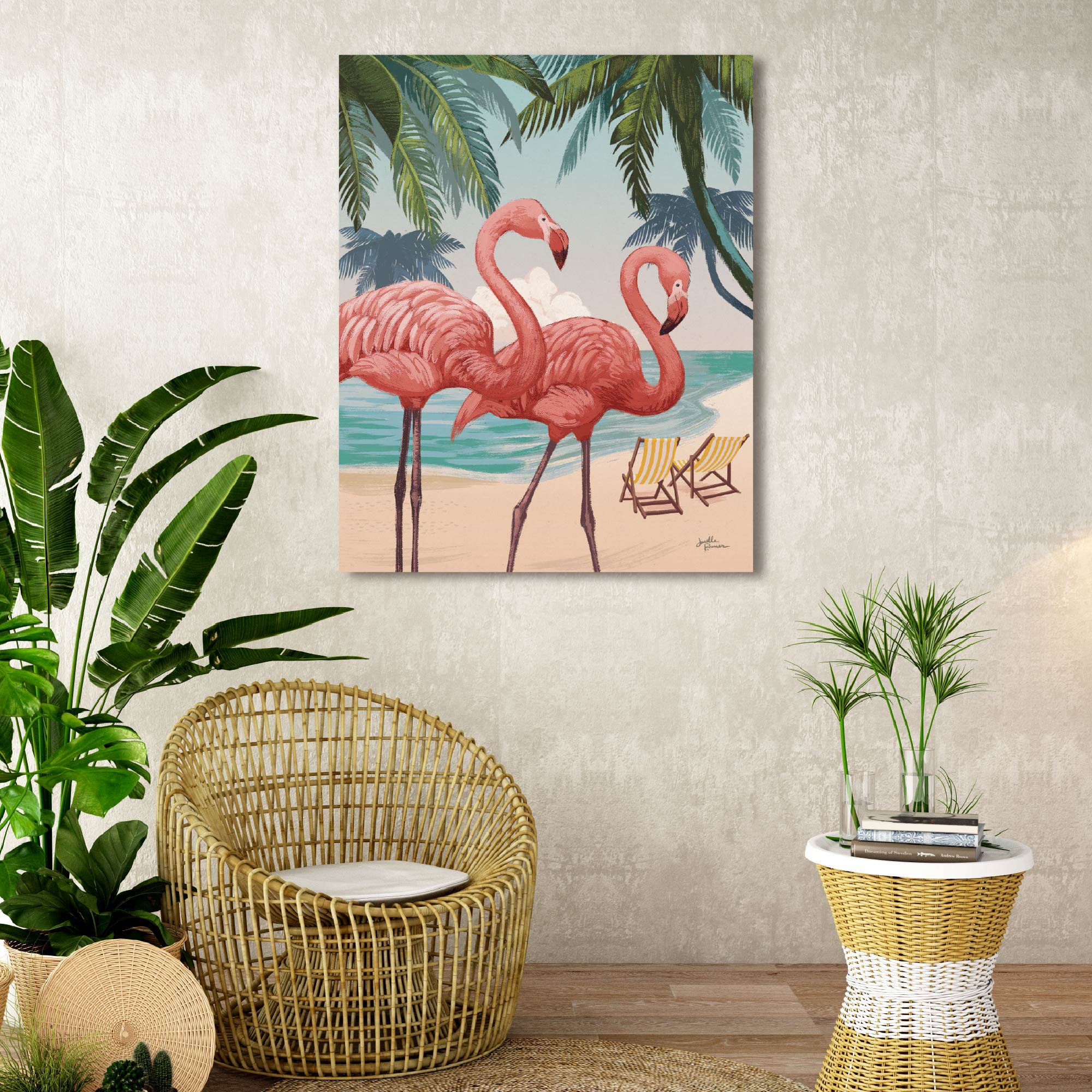 Welcome to Paradise VIII - Gallery-Wrapped Canvas Wall Art
