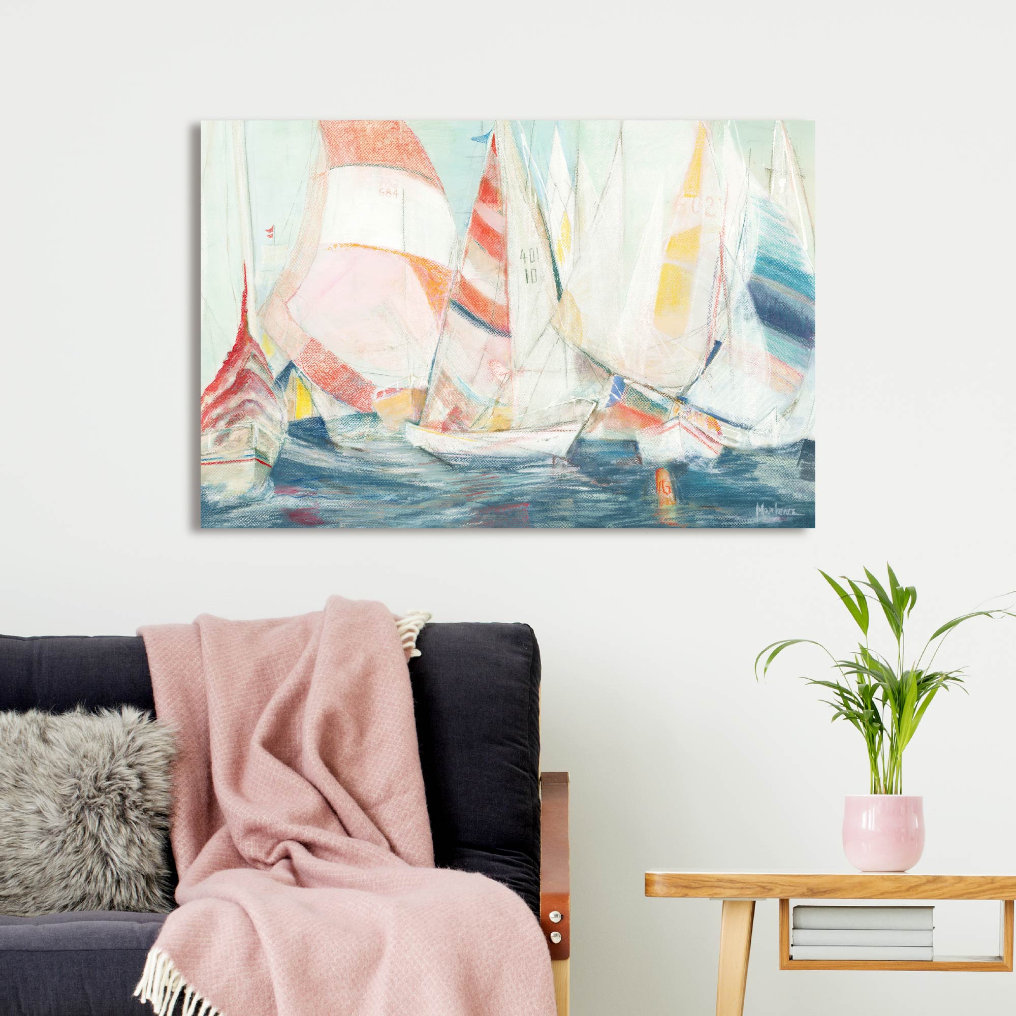 Rounding the Mark - Gallery-Wrapped Canvas Wall Art