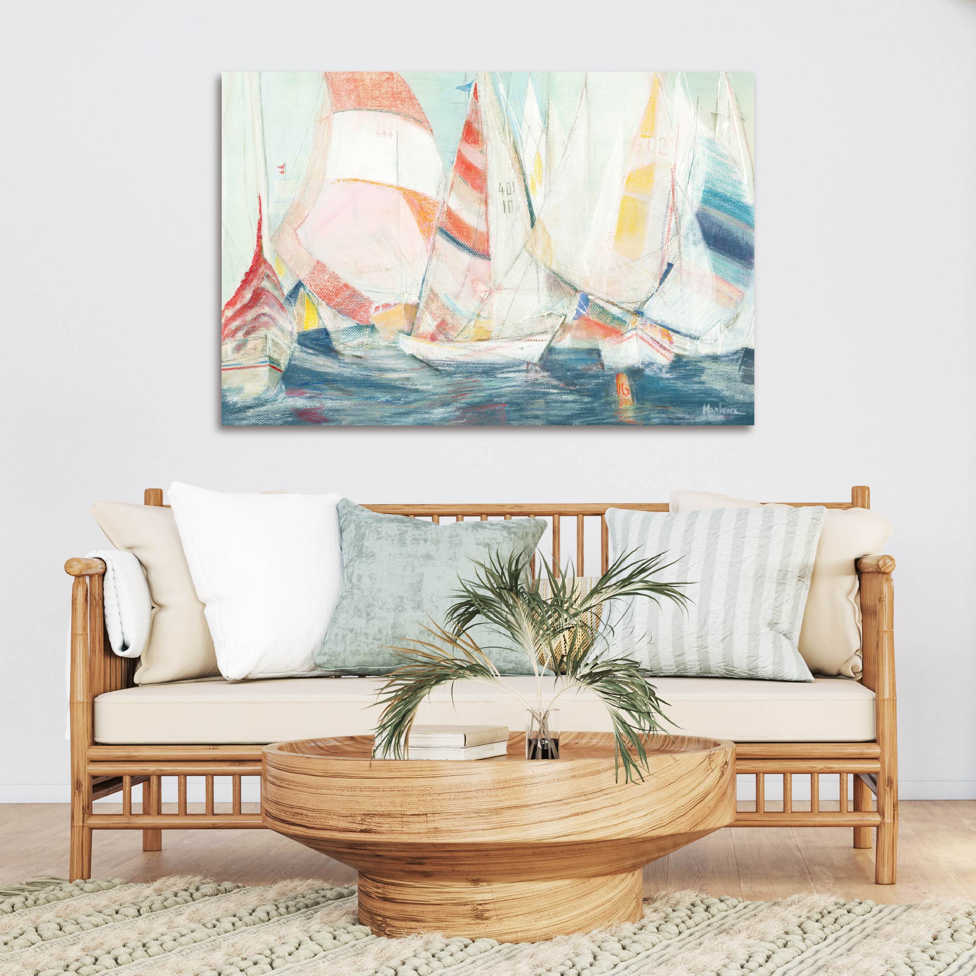 Rounding the Mark - Gallery-Wrapped Canvas Wall Art