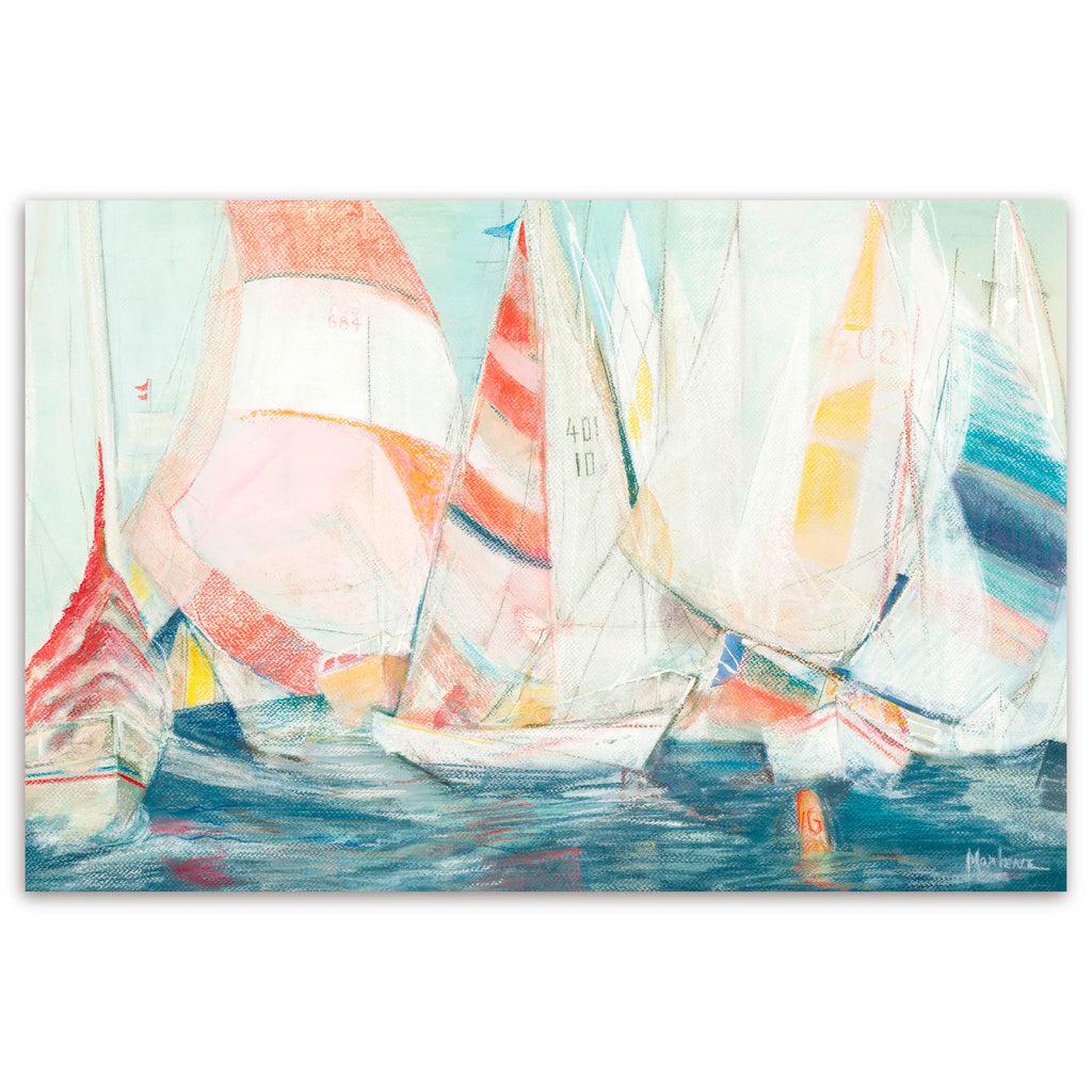 Rounding the Mark - Gallery-Wrapped Canvas Wall Art