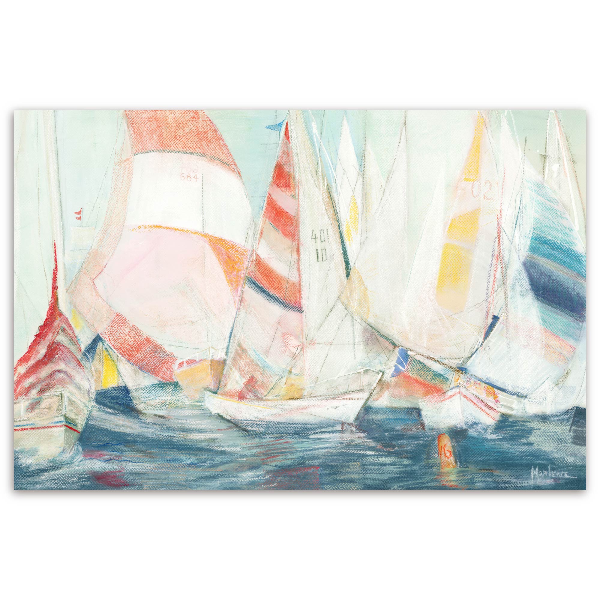 Rounding the Mark - Gallery-Wrapped Canvas Wall Art