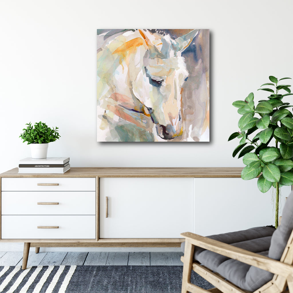 Watercolor Stallion I - Gallery Wrapped Canvas