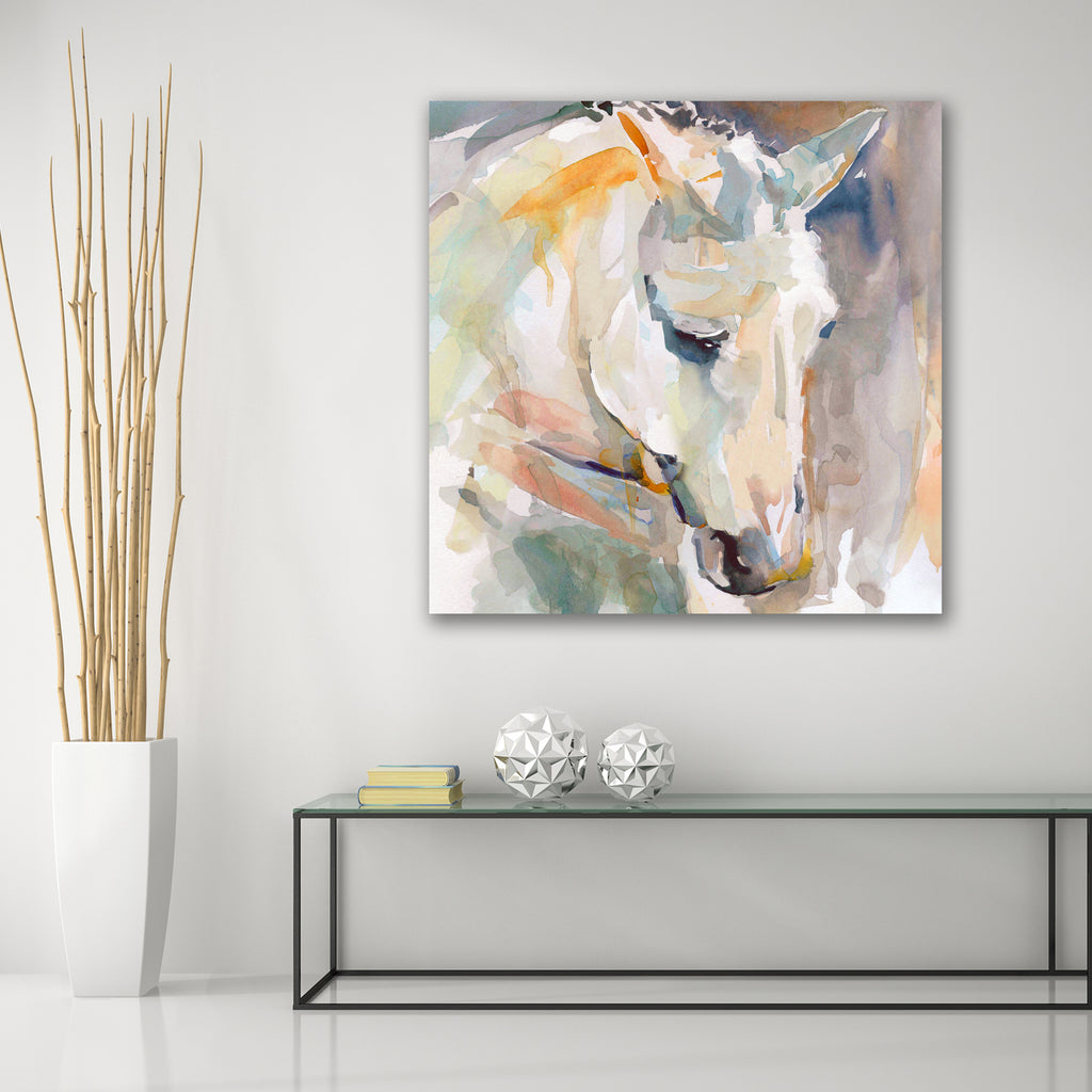 Watercolor Stallion I - Gallery Wrapped Canvas