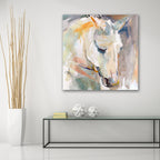 Watercolor Stallion I - Gallery Wrapped Canvas