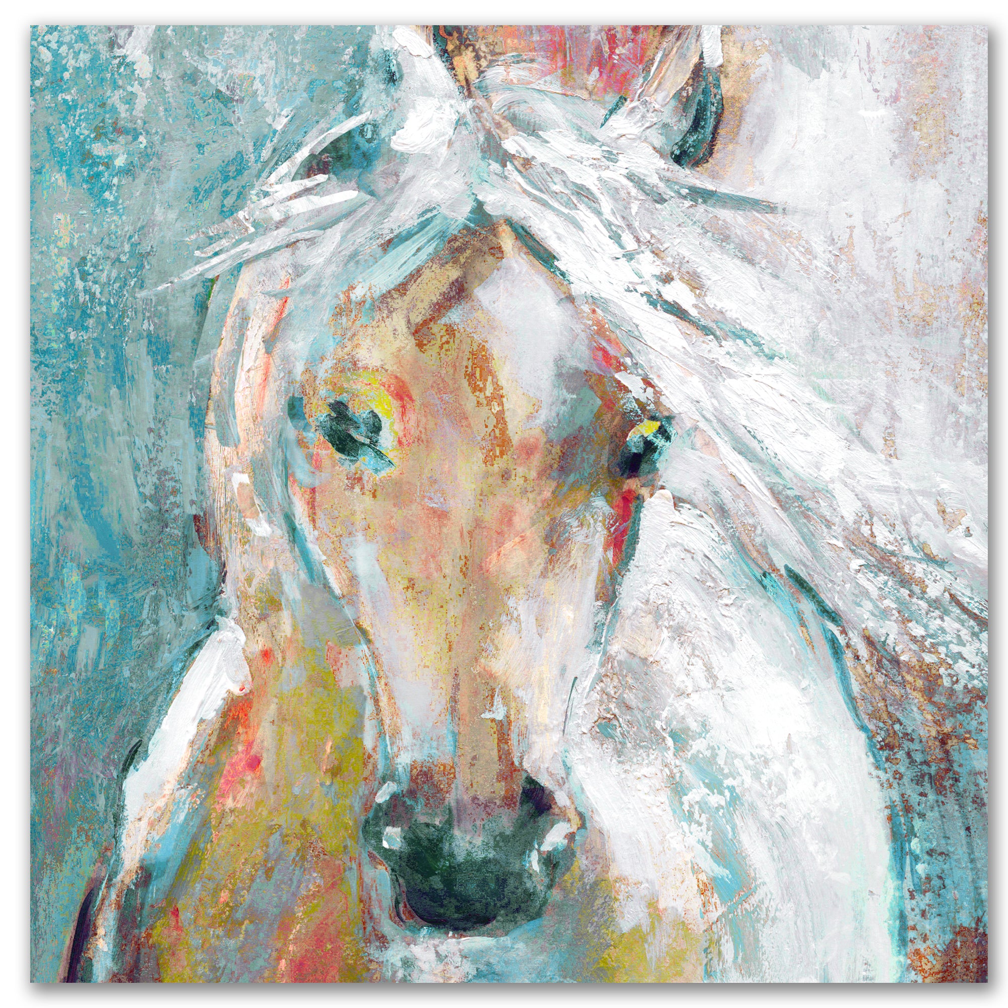 Watercolor Stallion II - Gallery Wrapped Canvas