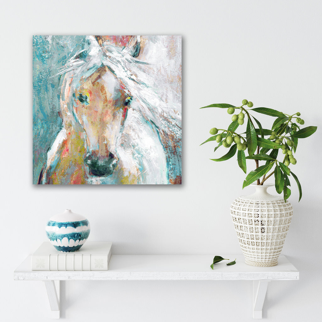 Watercolor Stallion II - Gallery Wrapped Canvas