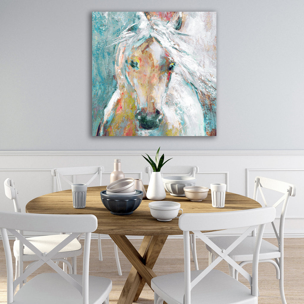 Watercolor Stallion II - Gallery Wrapped Canvas
