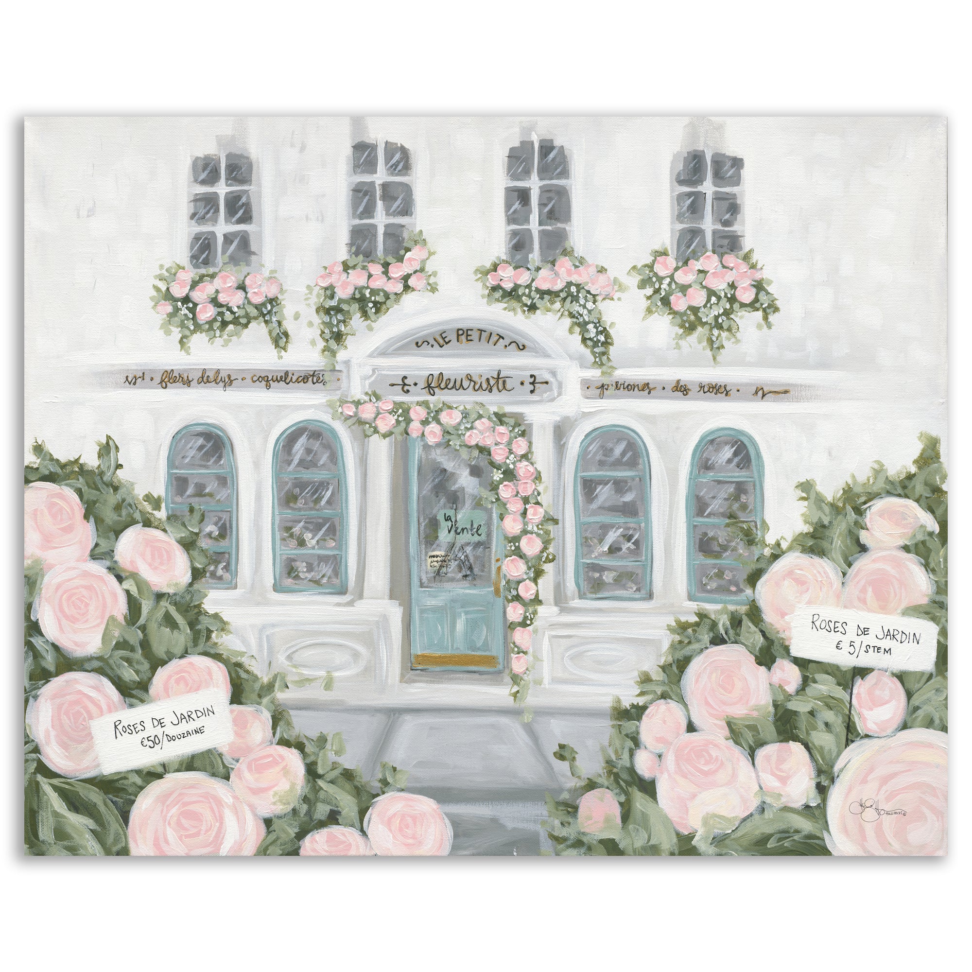 Le Petit Fleuriste - Gallery Wrapped Canvas