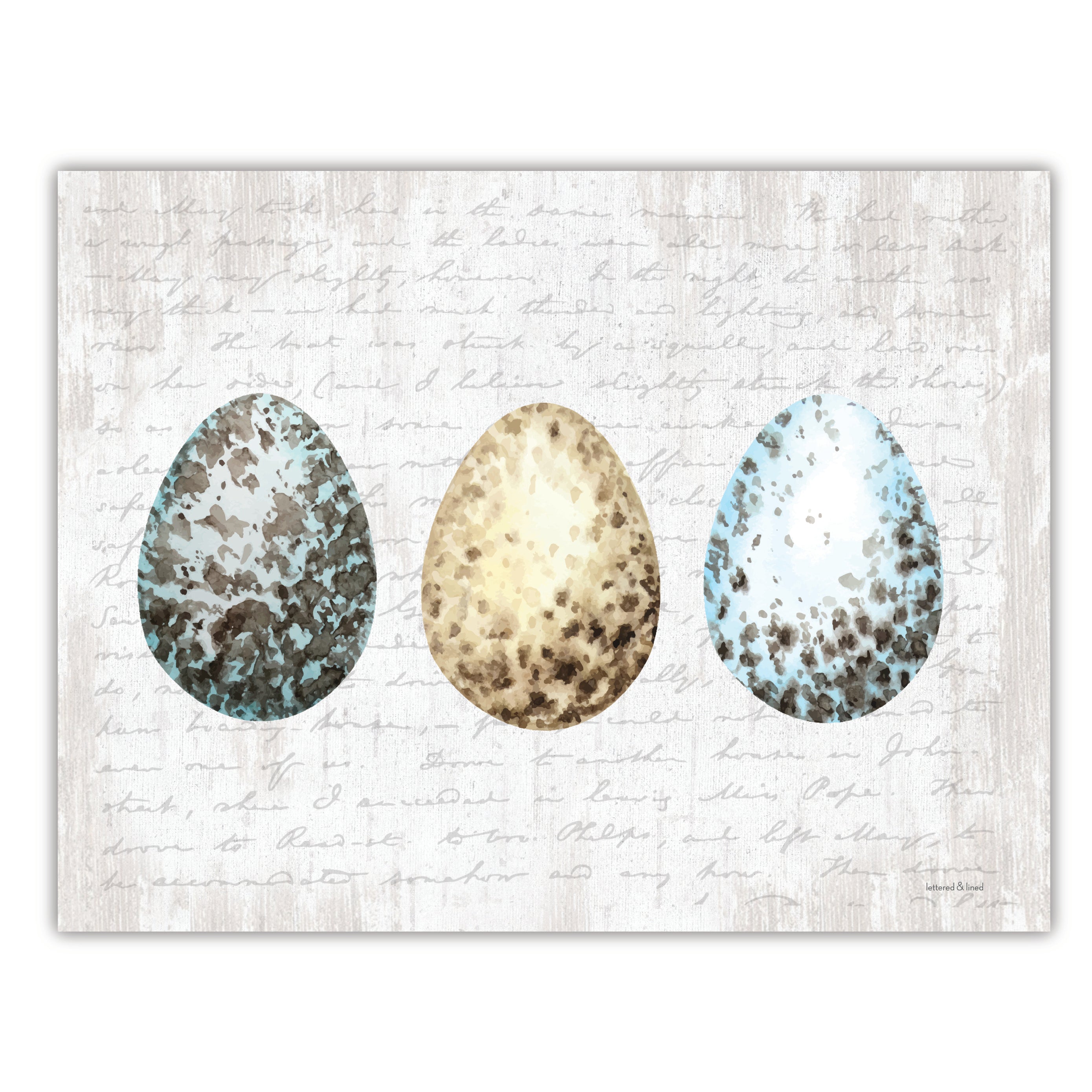 Spring Speckled Eggs - Gallery Wrapped Canvas