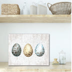 Spring Speckled Eggs - Gallery Wrapped Canvas