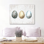 Spring Speckled Eggs - Gallery Wrapped Canvas