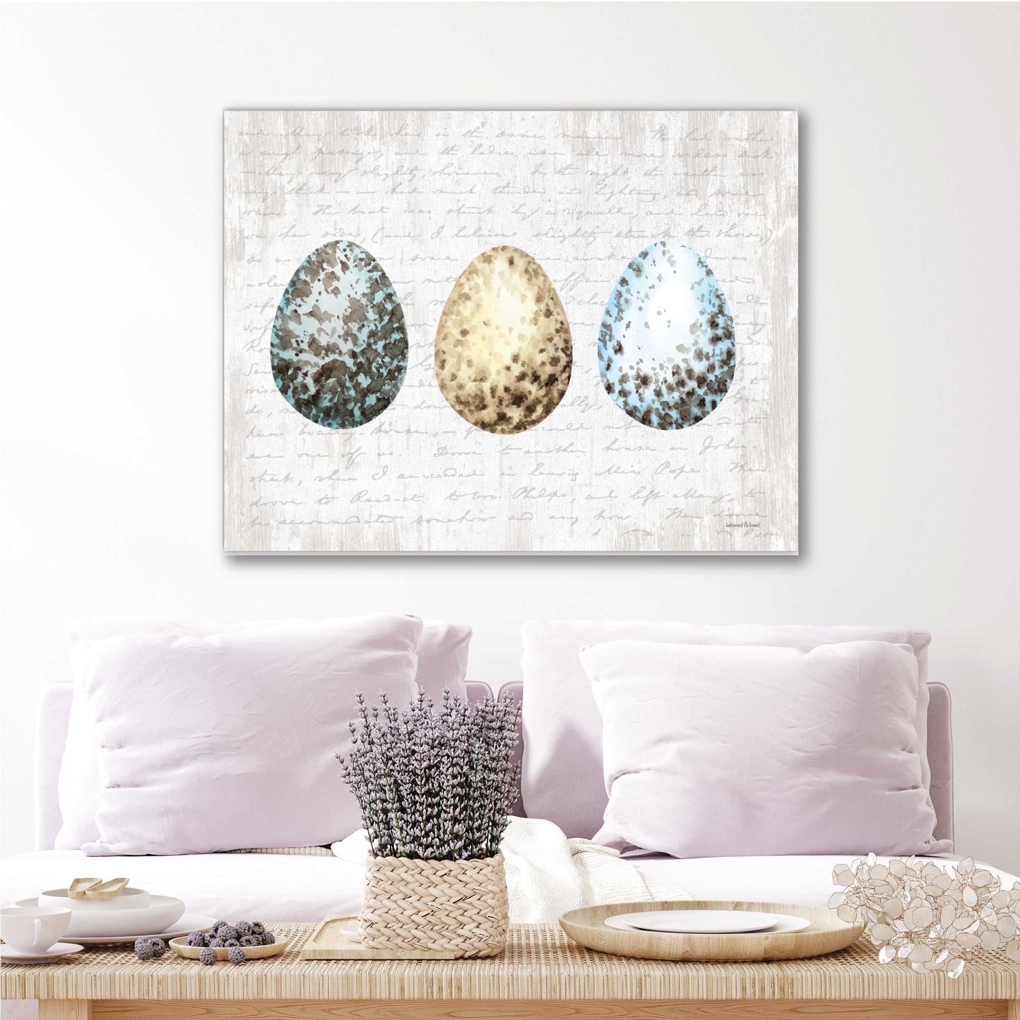Spring Speckled Eggs - Gallery Wrapped Canvas