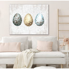 Spring Speckled Eggs - Gallery Wrapped Canvas