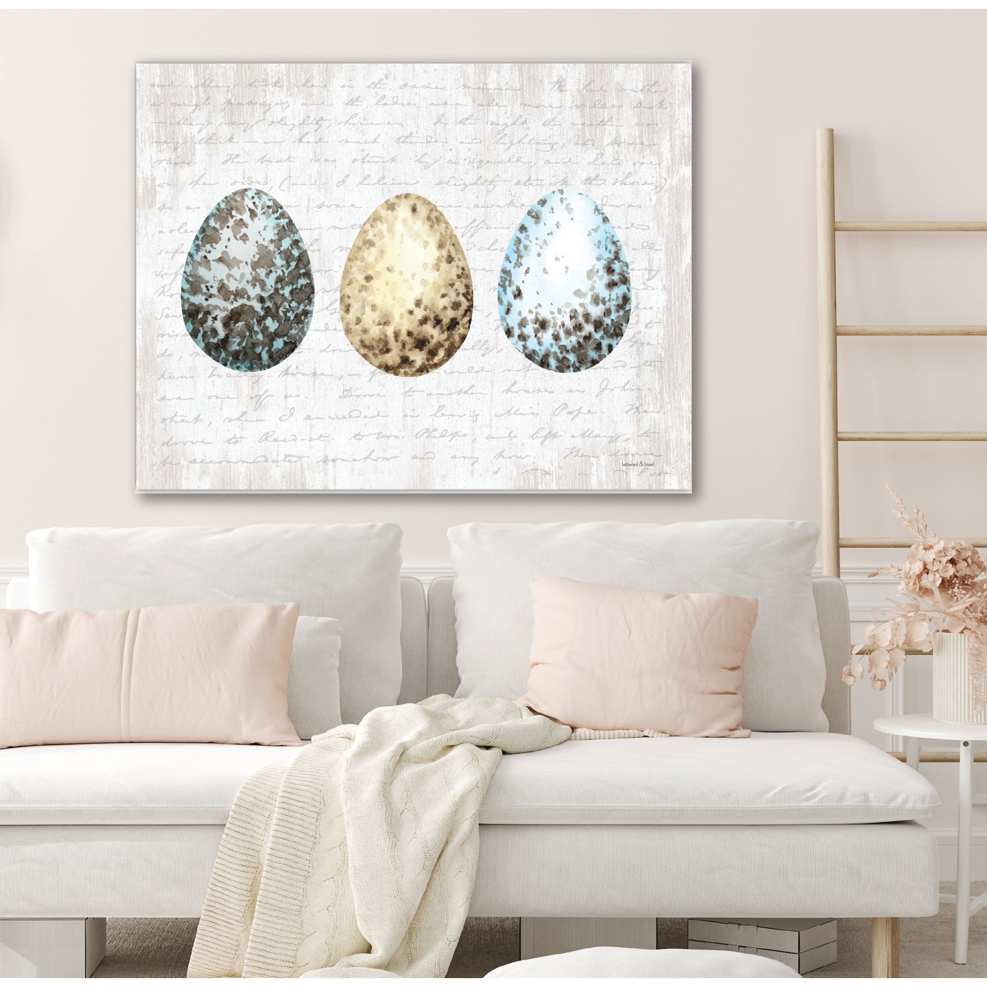 Spring Speckled Eggs - Gallery Wrapped Canvas
