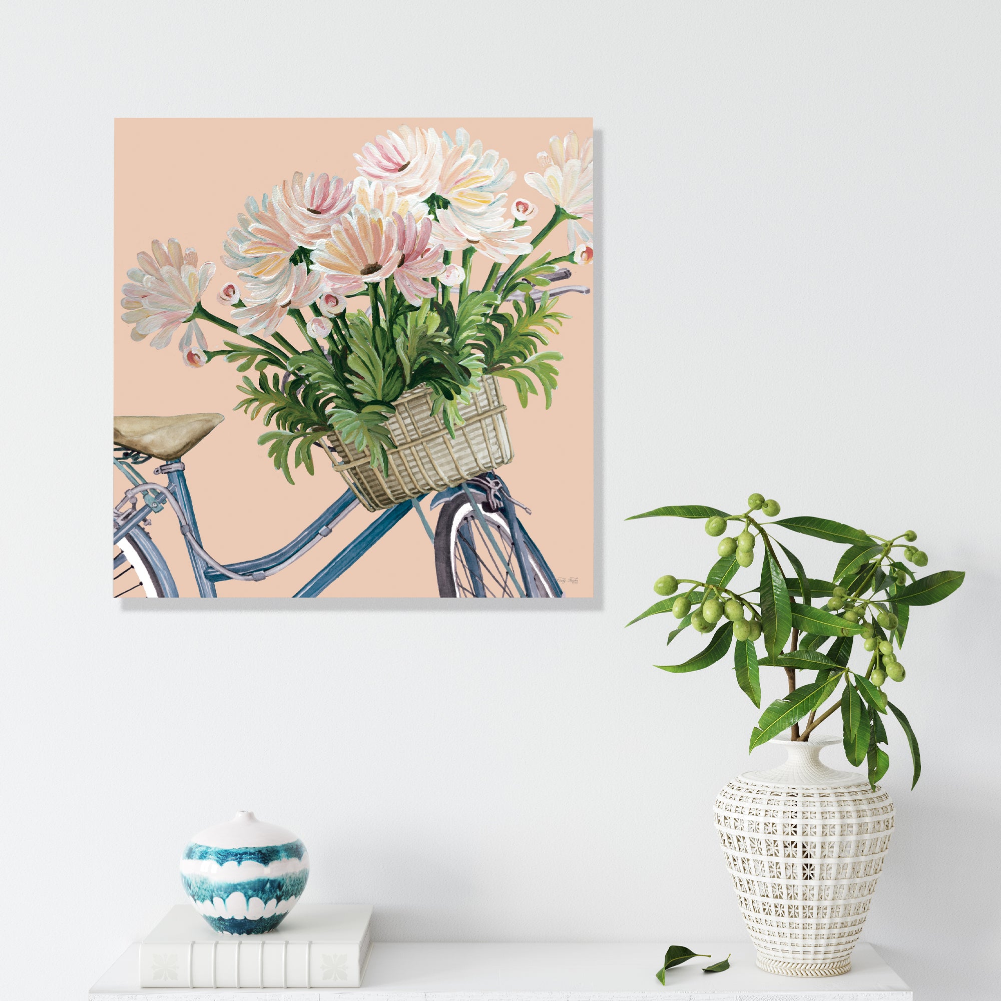 Coral Flowers I - Gallery Wrapped Canvas