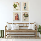 Watering Can - 4pc Gallery Wrapped Canvas Set
