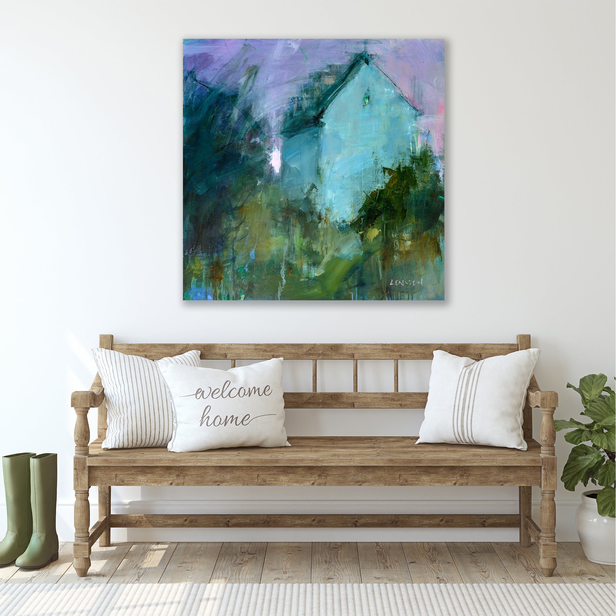 Farm Patchwork I - Gallery-Wrapped Canvas Wall Art