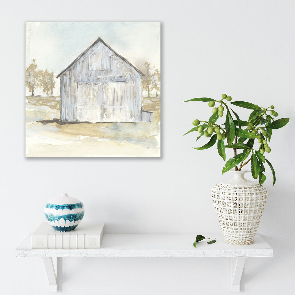 White Barn I - Gallery-Wrapped Canvas Wall Art