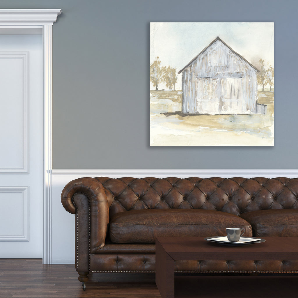 White Barn I - Gallery-Wrapped Canvas Wall Art