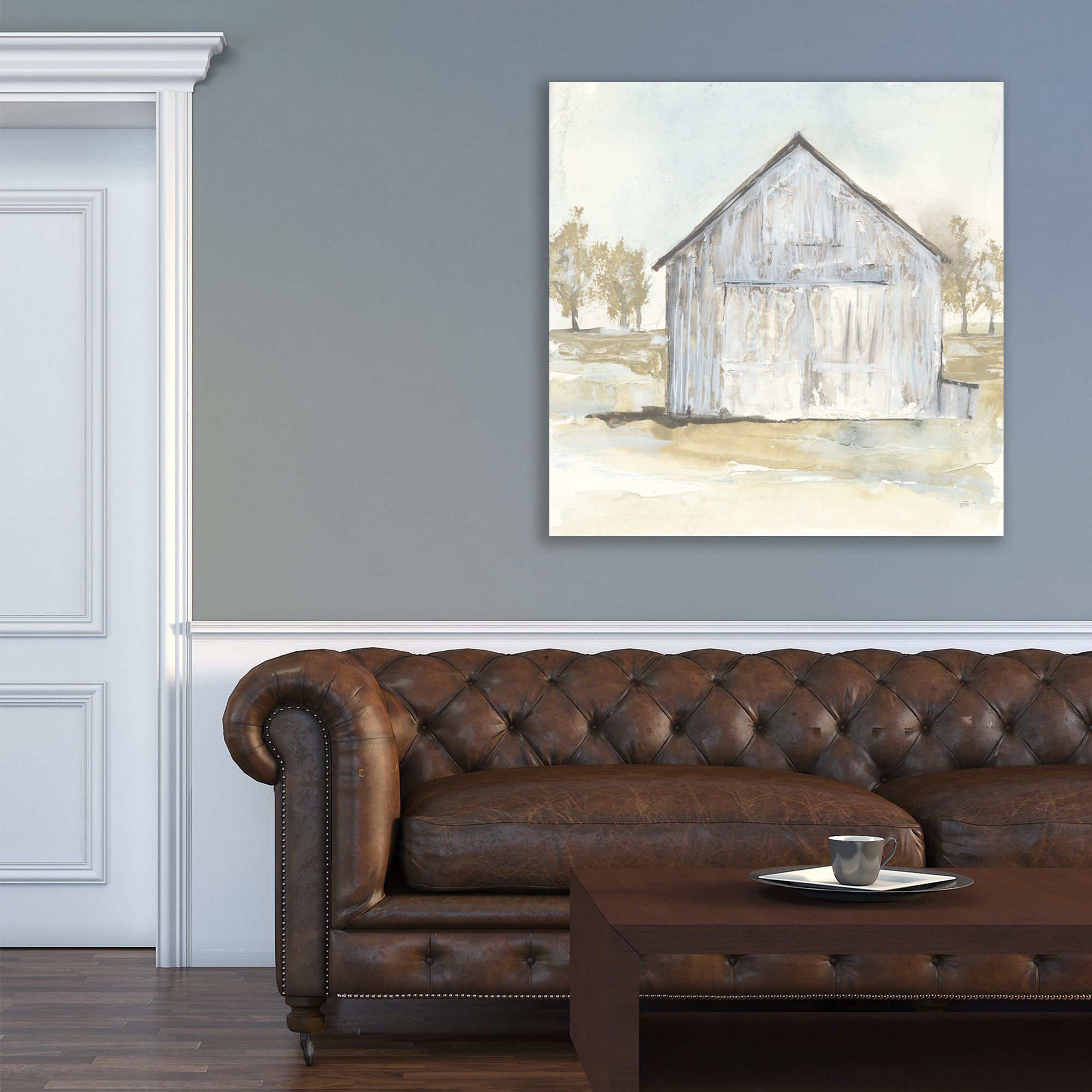 White Barn I - Gallery-Wrapped Canvas Wall Art